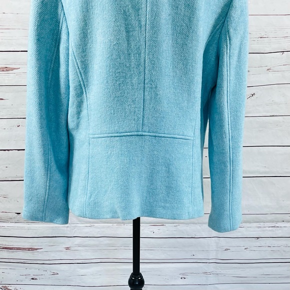 Talbots Women’s Blazer Jacket Blue Wool Blend Twill Size 18 - Picture 10 of 10